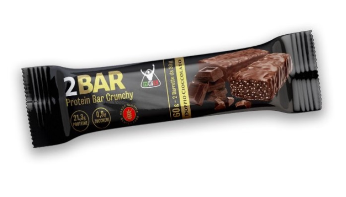 NET - 2 BAR PROTEIN BAR CRUNCHY, BARRETTA PROTEICA 2X30GR DOPPIO CIOCCOLATO